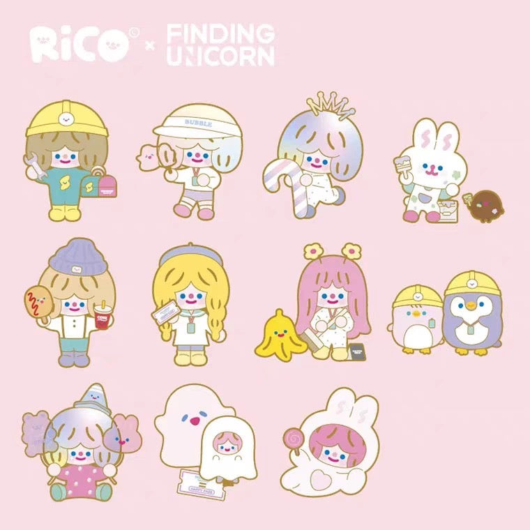 Rico Magnetic Badge Happy Factory Series Blind Box