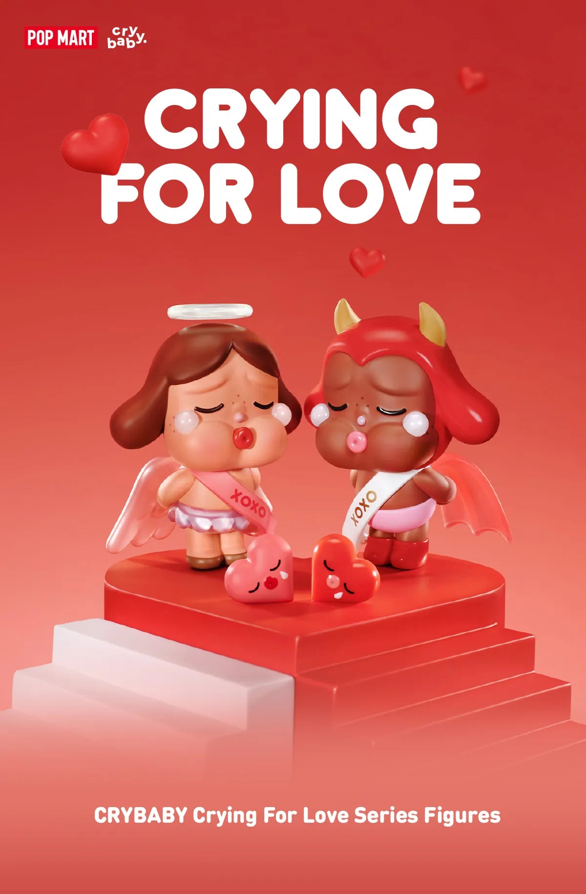 Crying for Love マスコット 2体セット Pop Mart CryBaby Crying For Love Series Plush Gift Box - US