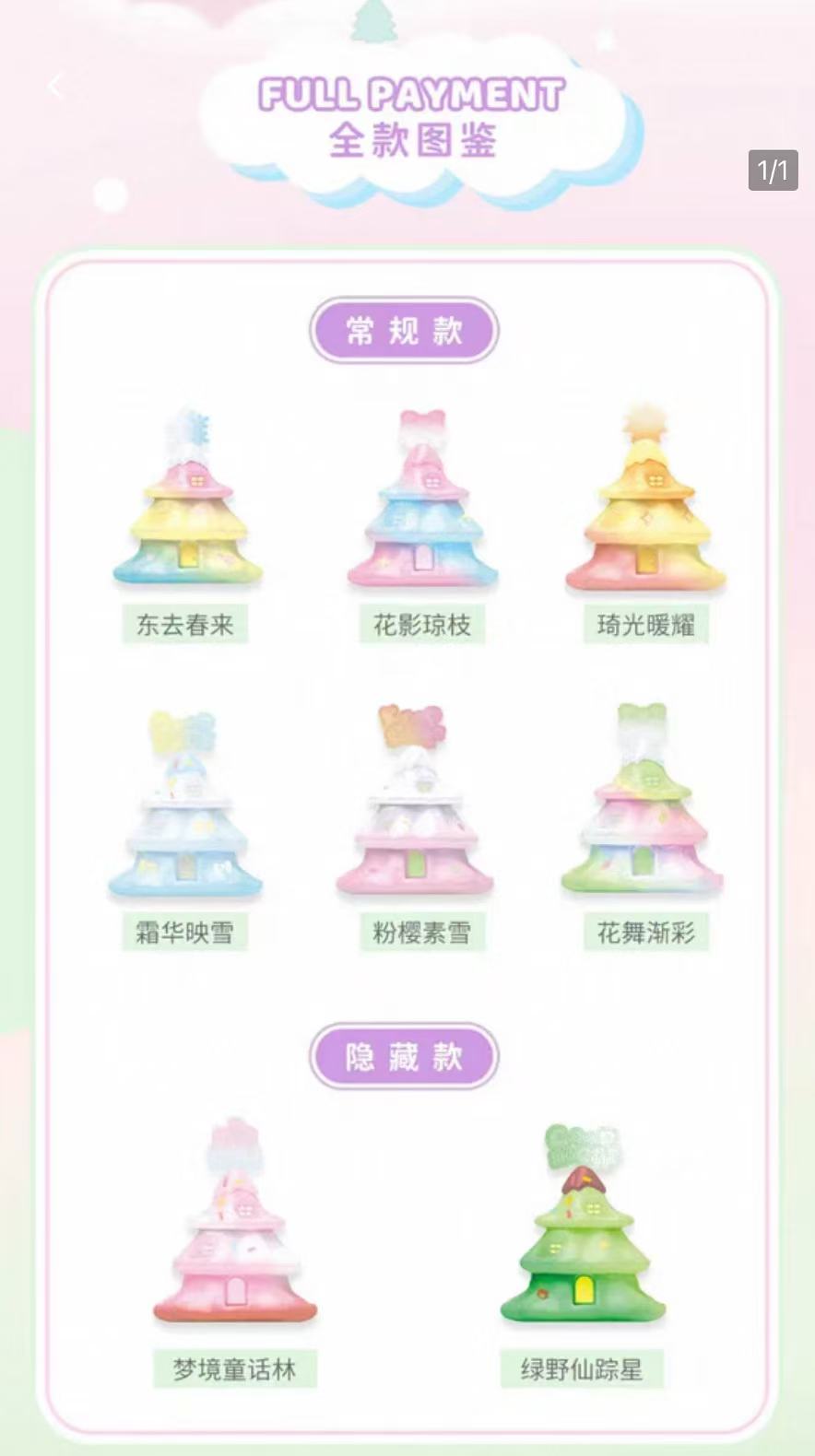 Emmmkun Magic Color Star House Touch Light Series Blind Box