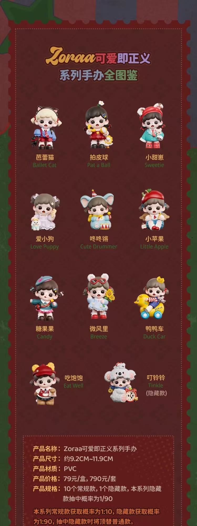 ZORAA Cuteness Is Justice Series Blind Box