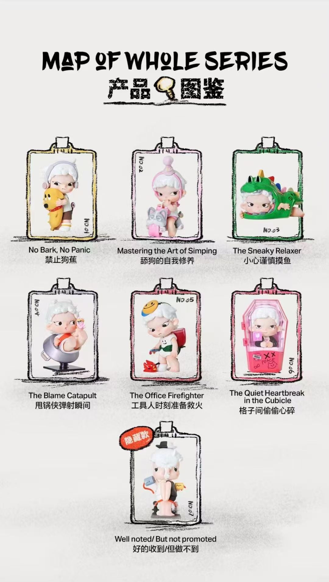JUANJUAN-Crazy OFFICE: A Guide to the Breaking Point Series Blind Box