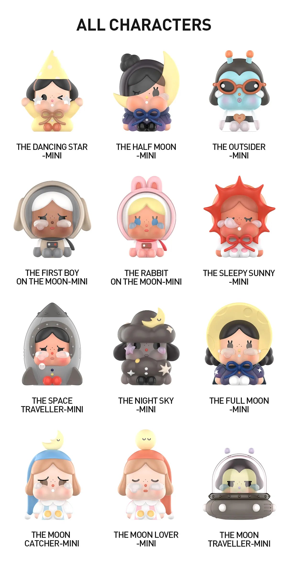 CRYBABY CRYING TO THE MOON-SITTING SERIES FIGURES