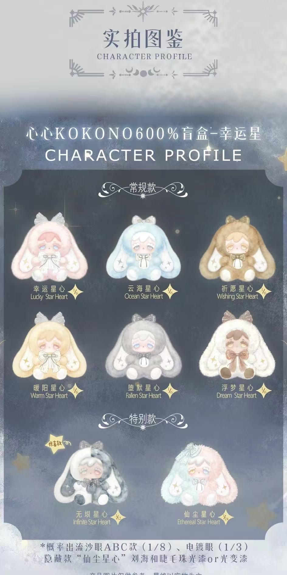 KOKONO 600% First Generation Plush Series Blind Box