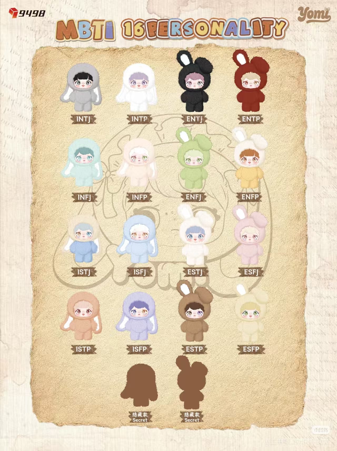 Yomi-MBTI 16 Personality Series Plush Blind Box