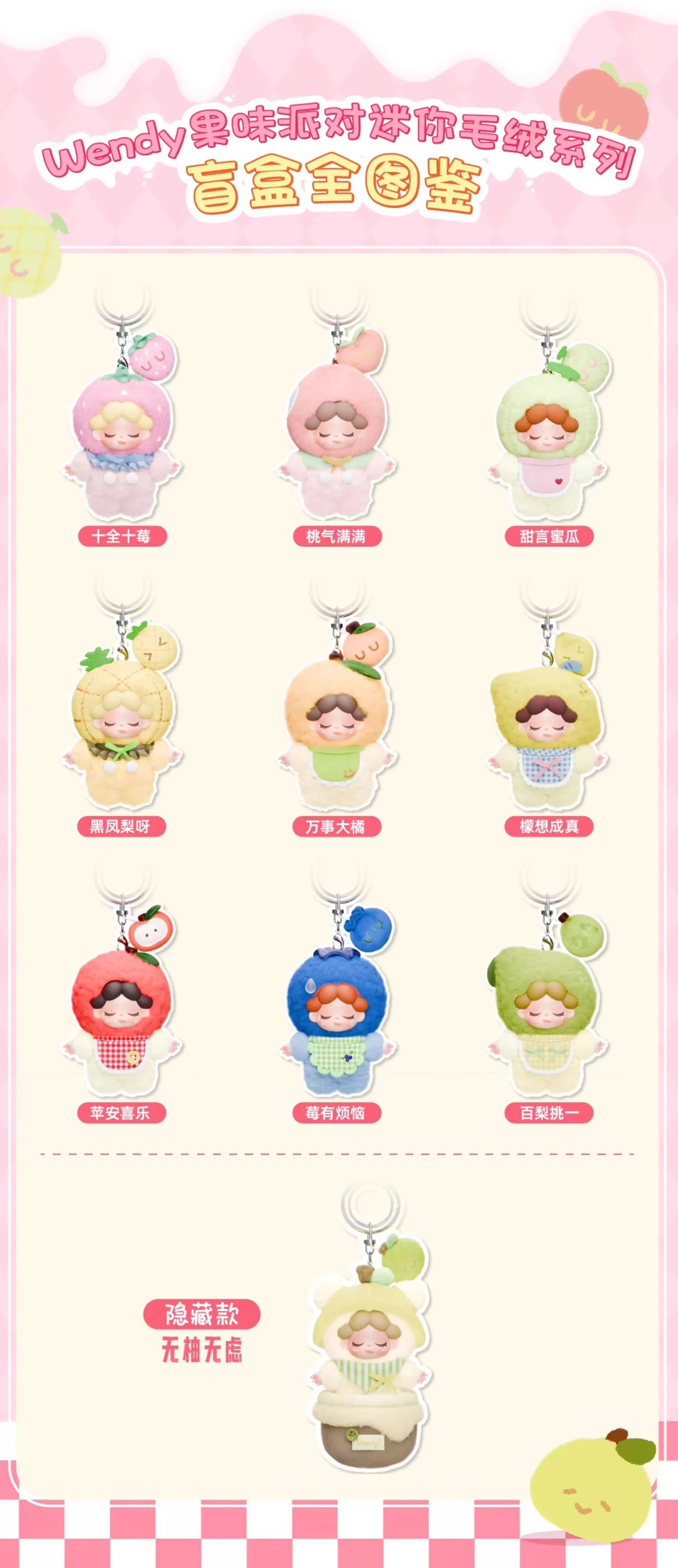 WENDY Fruity Party Series Mini Plush Blind Box