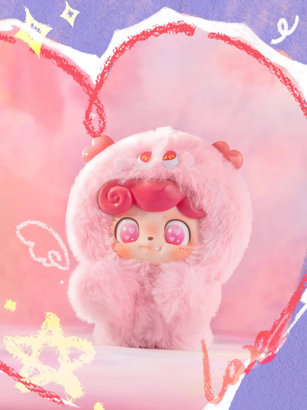 Q Kid Emotional Hairy Monsters Series Pendant Blind Box
