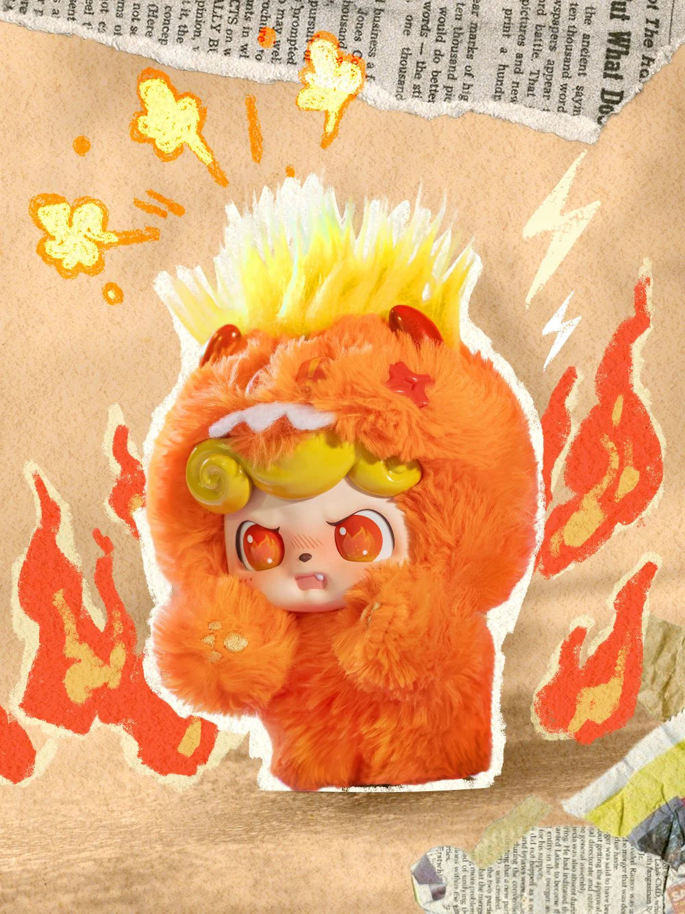 Q Kid Emotional Hairy Monsters Series Pendant Blind Box