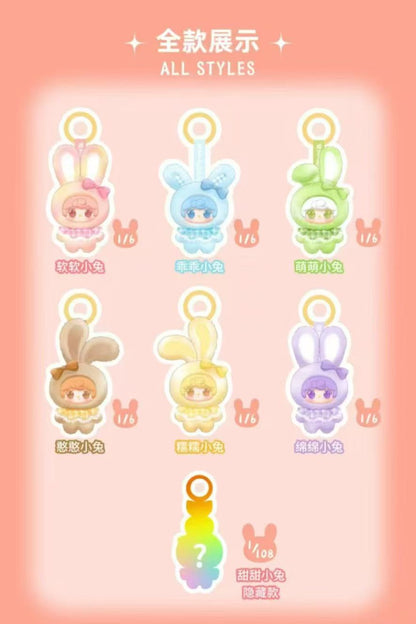 Soft Fufu Rabbit Treasure Park Plush Series Blind Box