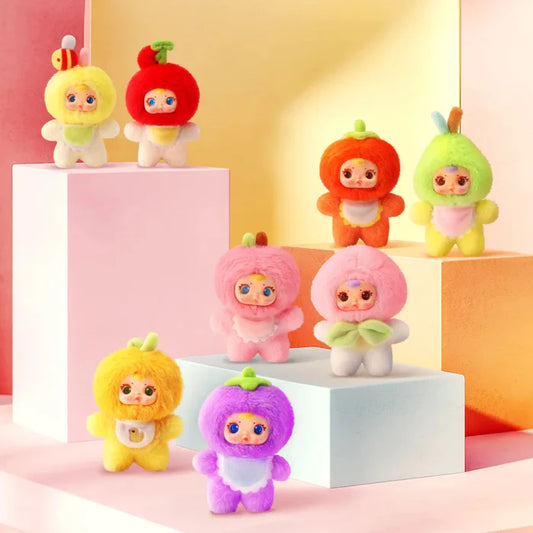 MM Milk Candy Cololful Fruit Plush Pendant Keychain Series Blind Box