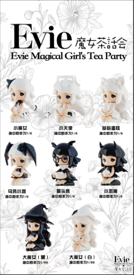 Evie Black and White Witch Story series Blind Box