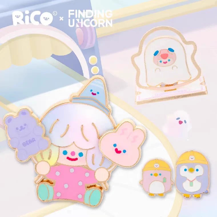 Rico  Magnetic Badge Happy Factory Series Blind Box