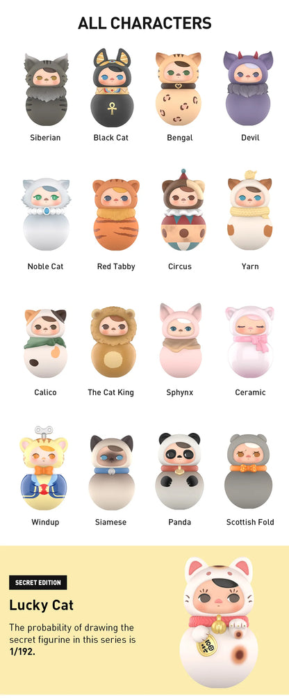 PUCKY Roly-Poly Kitty Series Figures