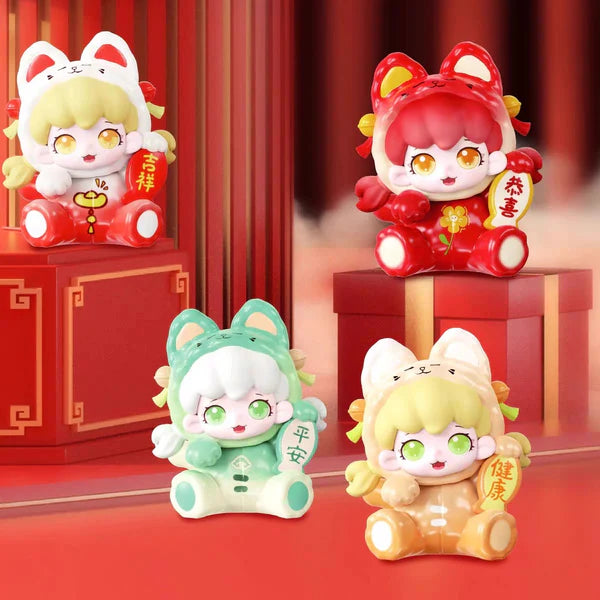 Manchao Mike Lucky Cat Mini Bean Series Blind Box