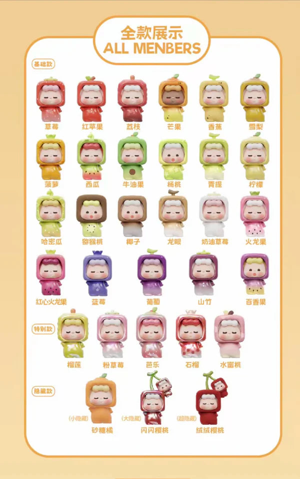 WUWU Fruits Fun Series Mini Beans Figures
