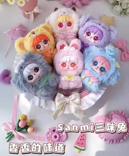 Sanmi Rabbit's Little Baby Hand in Hand Series Plush Blind Box