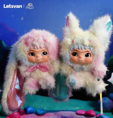 Wakuku-Fox&Bunny,Trick Or Treat Series Plush Blind Box