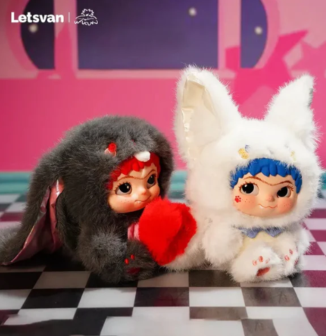 Wakuku-Fox&Bunny,Trick Or Treat Series Plush Blind Box