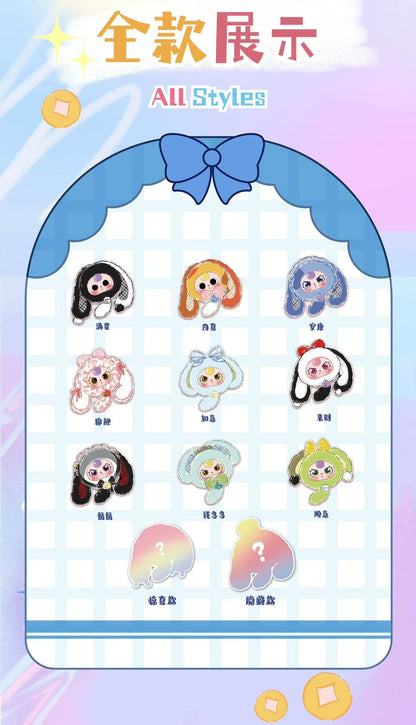 Baby Three Lucky Rabbit Zipper Bag Series Blind Box