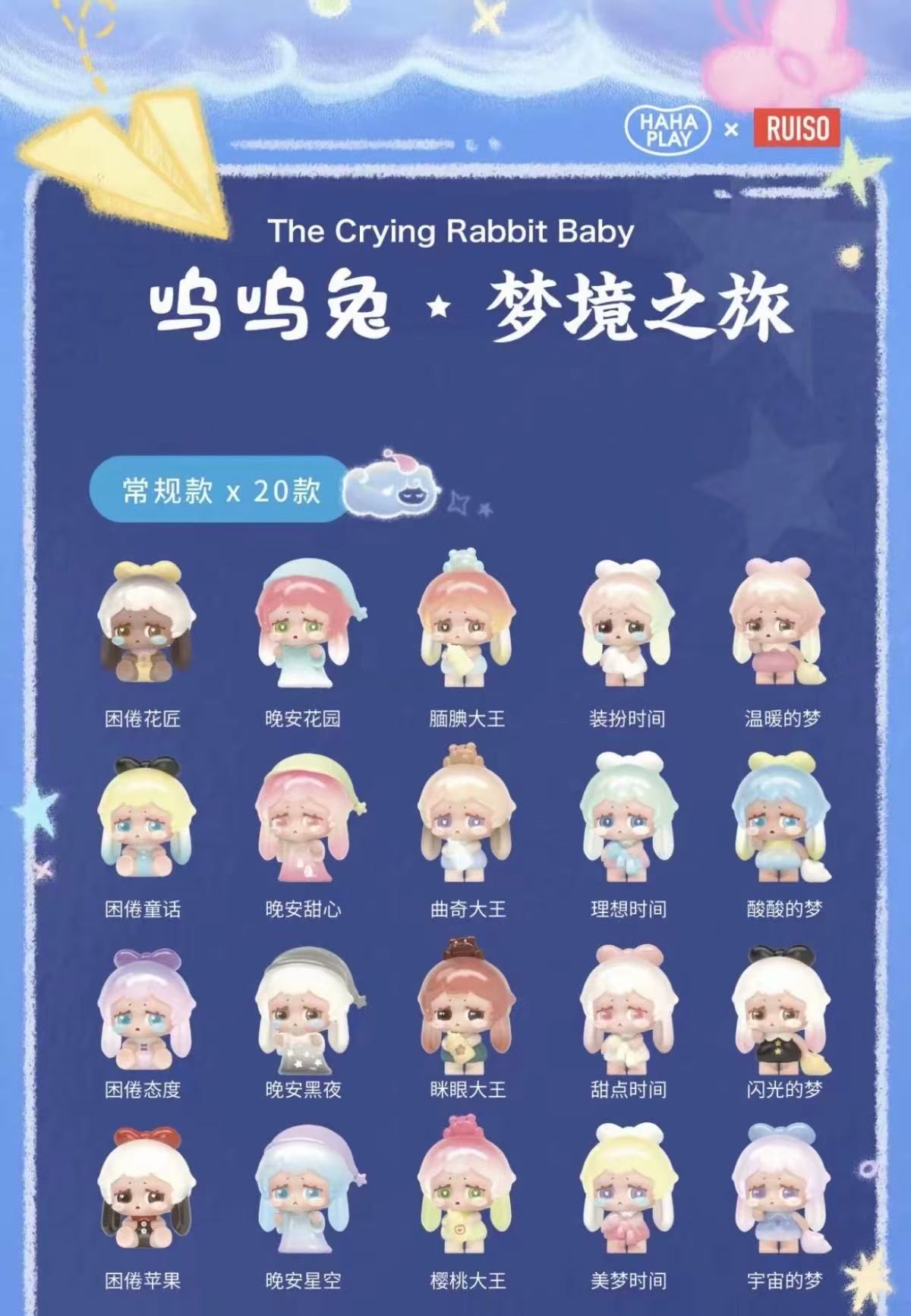 Wuuw The Crying Rabbit Baby series Blind Box