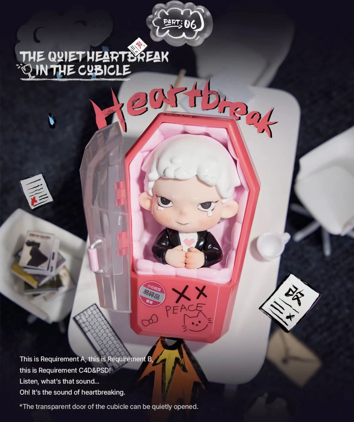 JUANJUAN-Crazy OFFICE: A Guide to the Breaking Point Series Blind Box