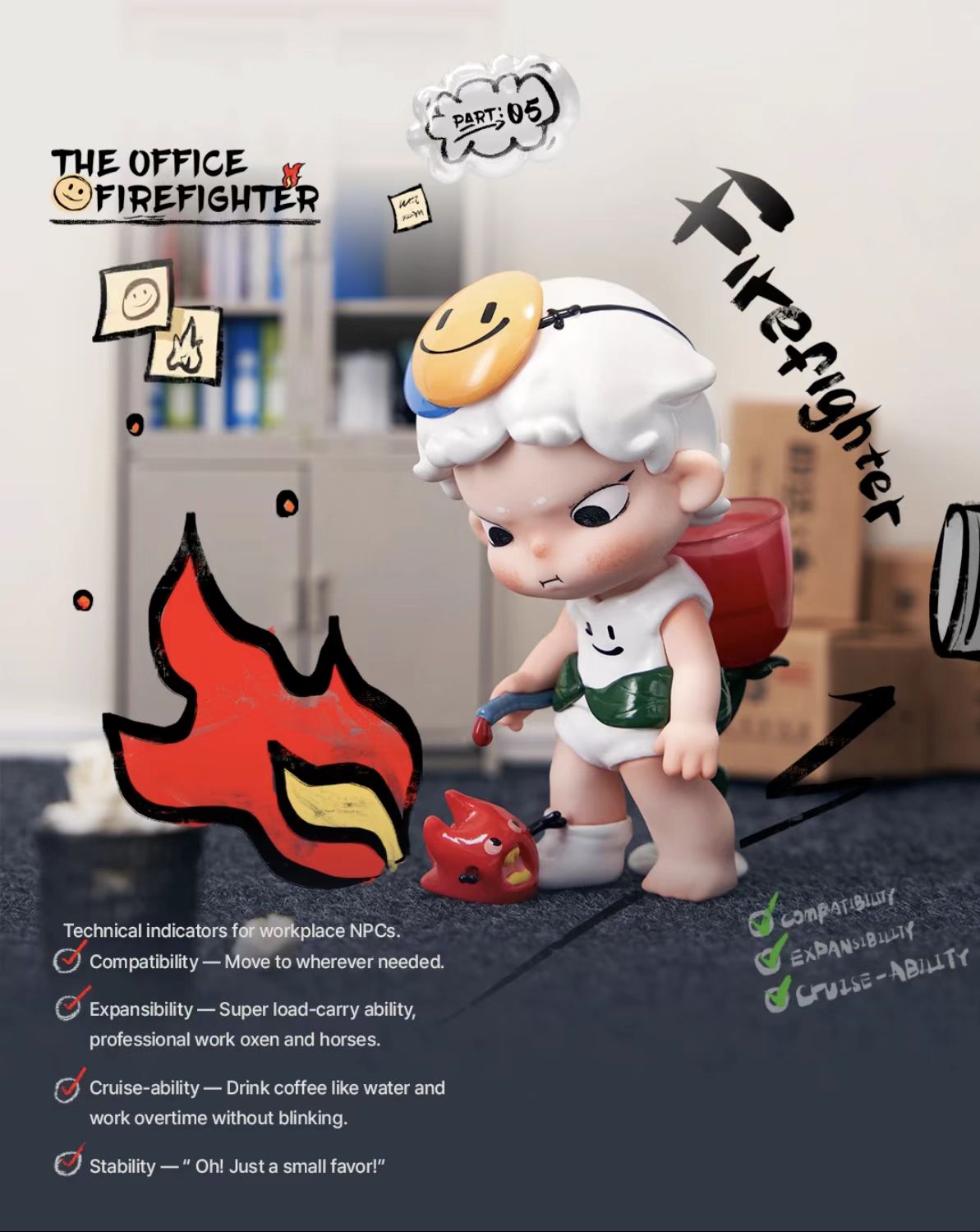 JUANJUAN-Crazy OFFICE: A Guide to the Breaking Point Series Blind Box