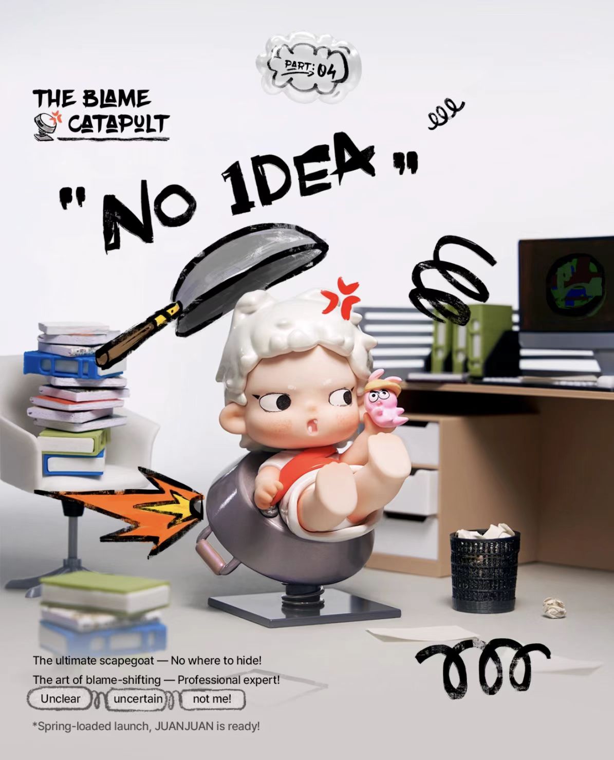 JUANJUAN-Crazy OFFICE: A Guide to the Breaking Point Series Blind Box