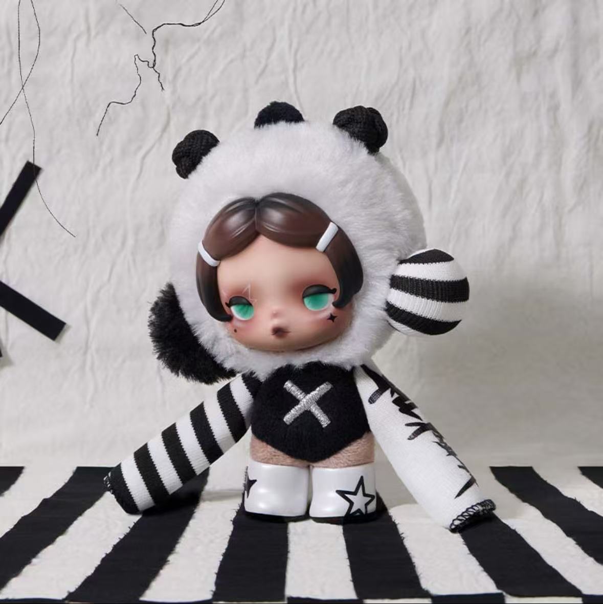 Skullpanda Off Mode Series Plush Pendant