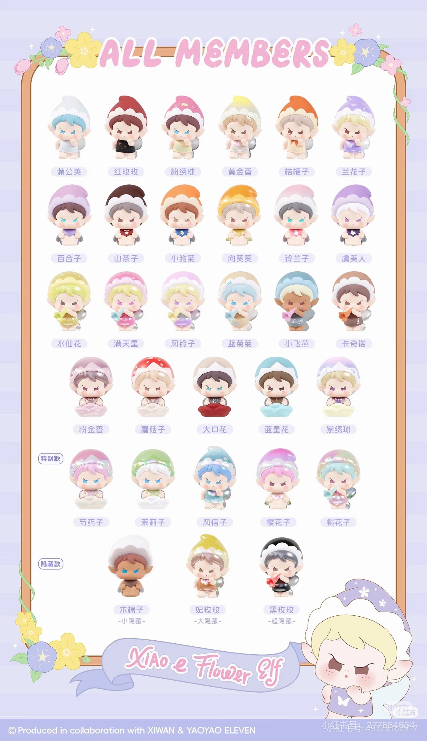 YAOYAO ELEVEN Xiao E Flower Gif Series Blind Bag