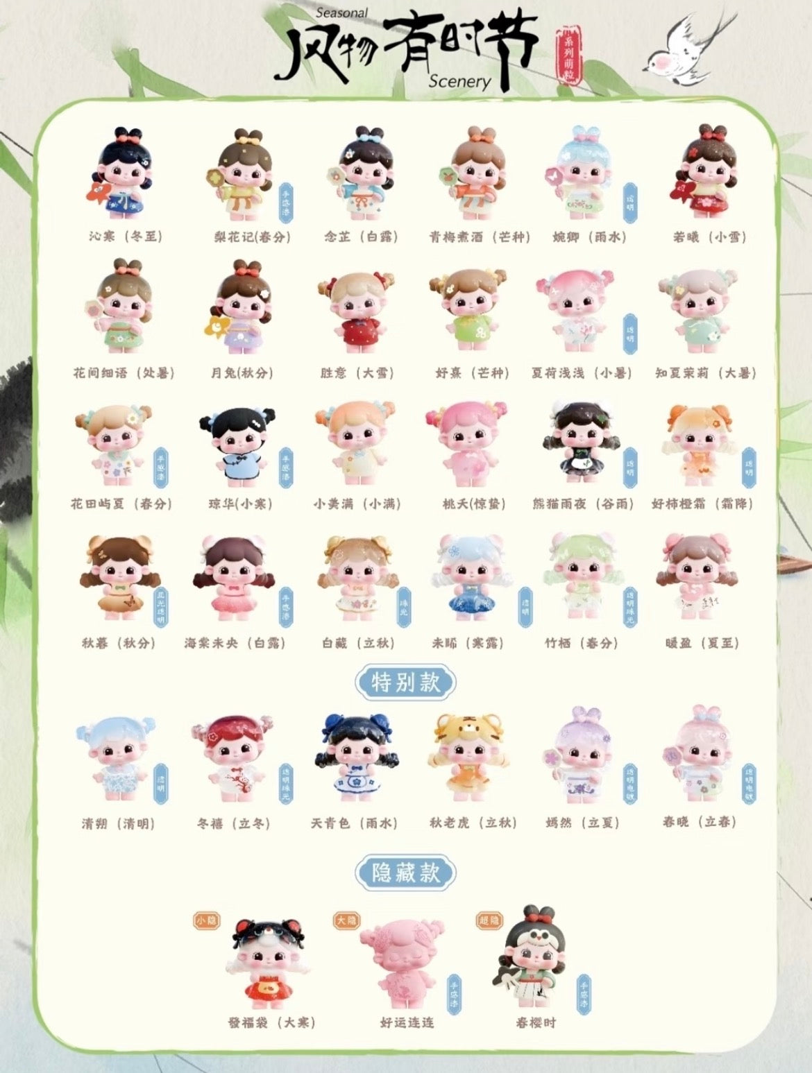 Tangtang Seasonal Scenery Series Mini Beans