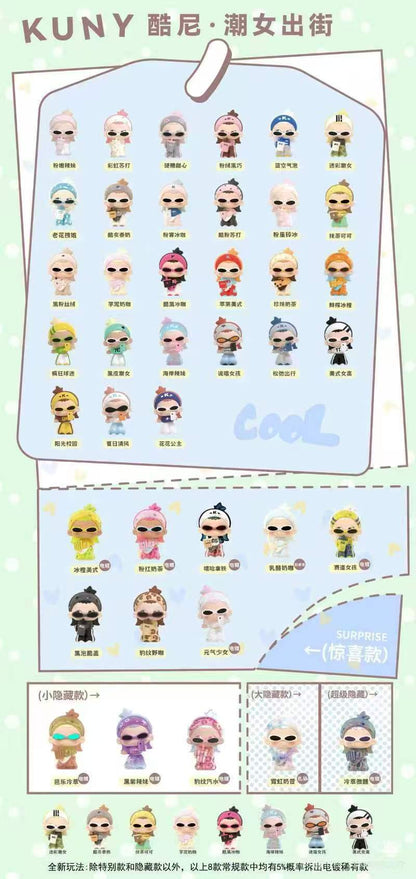 Kuny Trendy Girls On‑the‑Go Series Beans Blind Bag