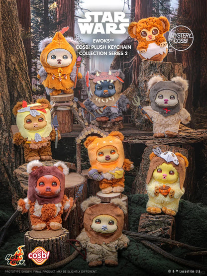 Star Wars Ewoks Cosbi Plush Keychain Collection Series 2