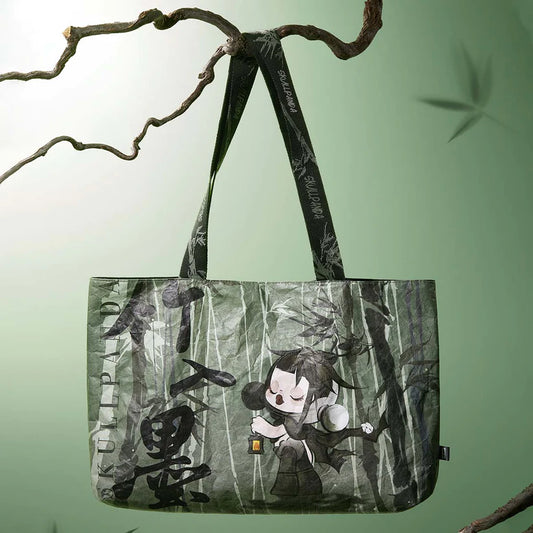 SKULLPANDA The Ink Plum Blossom Series Tote Bag