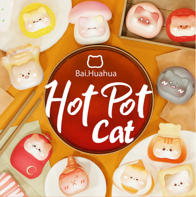 Bai.huahua hot pot cat Series Blind Bag