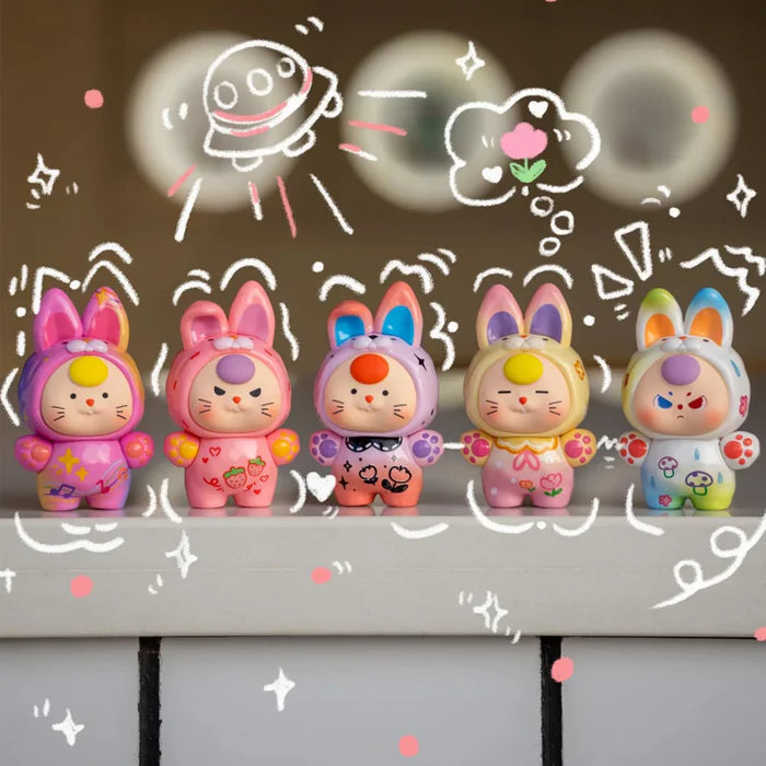 Baby Three Dopamine Rabbit Cute Series Bean Blind Box