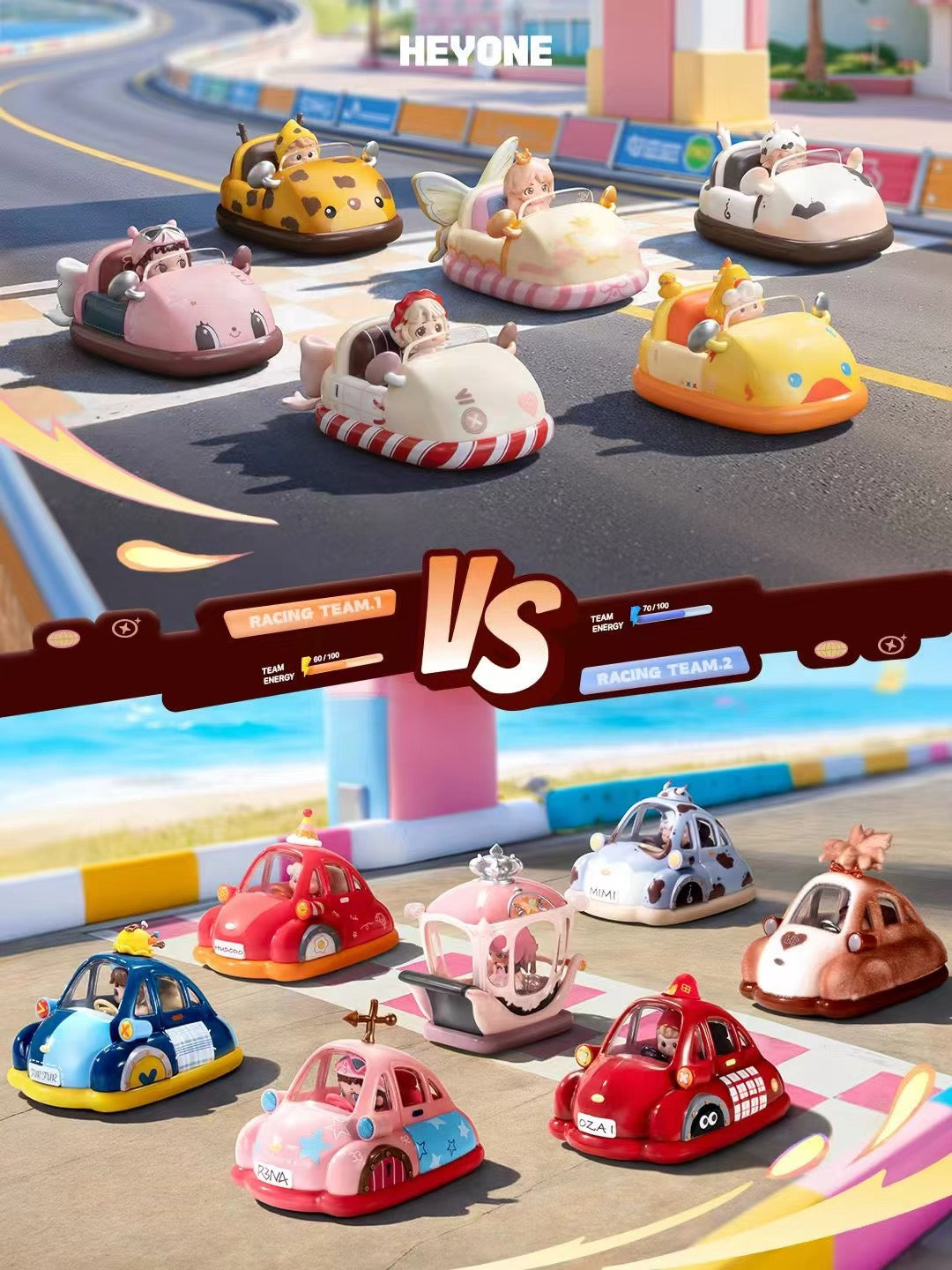 Heyone Star Bumper Cars Max Cuteness Mode Series Blind Box