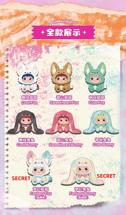 Wakuku-Fox&Bunny,Trick Or Treat Series Plush Blind Box